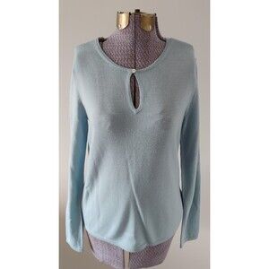346 Brooks Brothers Pullover Sweater Women's Blue 100% Merino Wool NWOT